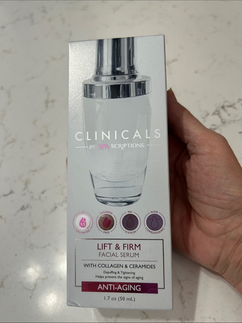 Spa Scriptions Clinicals lift & firm facial serum